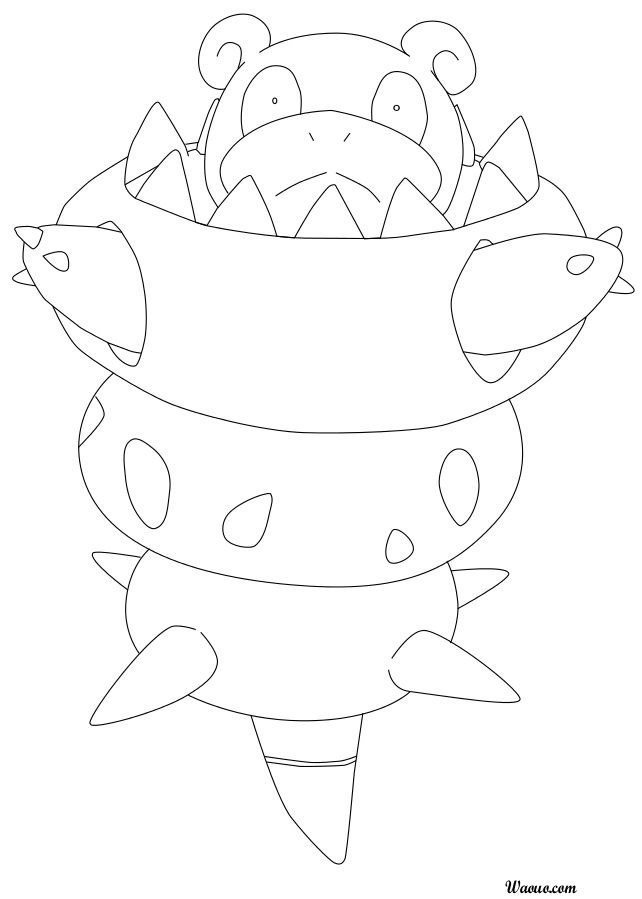 Flagadoss Coloriage Méga Flagadoss Pokemon à imprimer