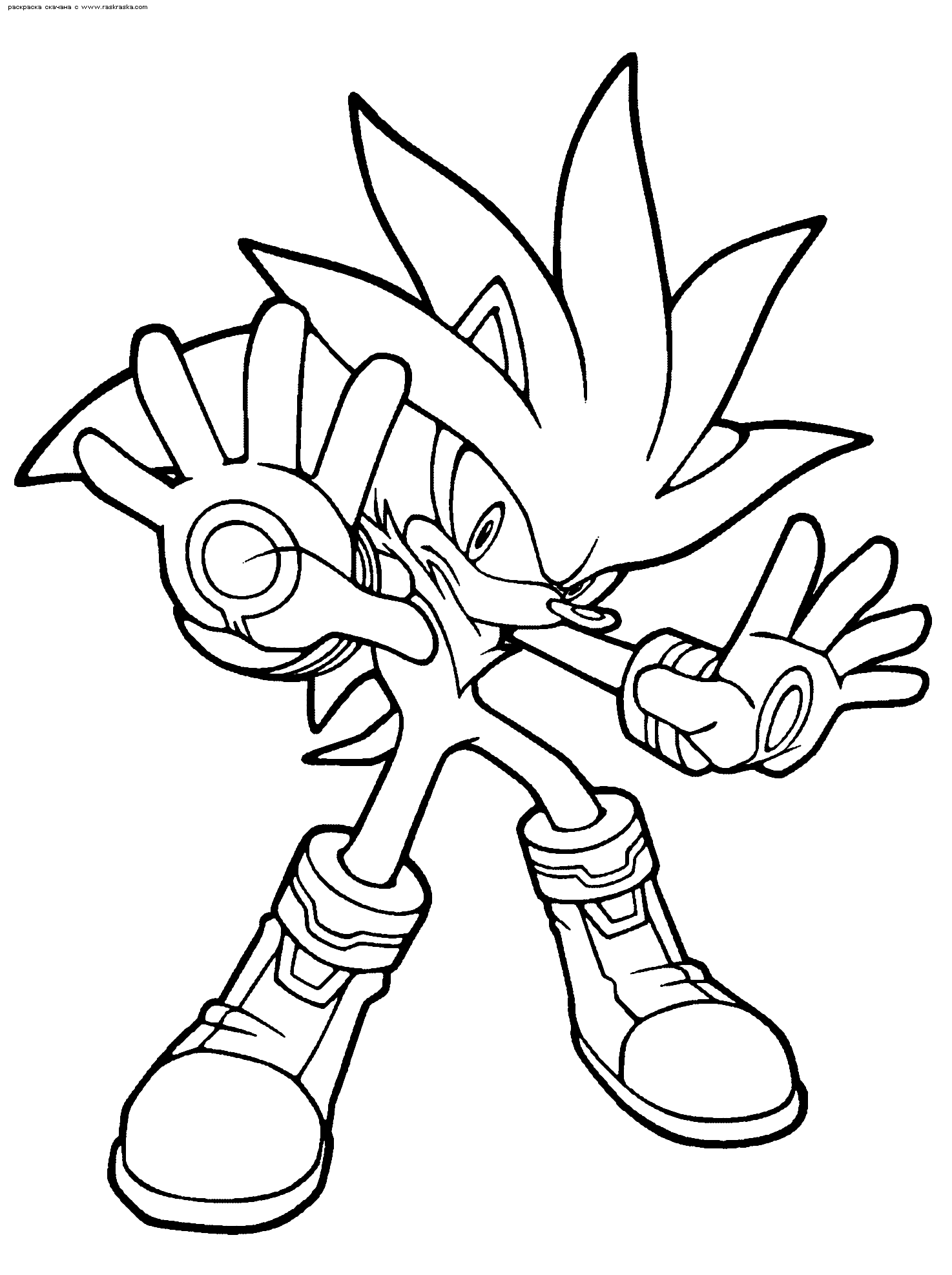 Coloriage Super Sonic