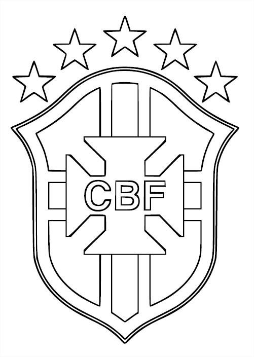 Coloriage blason du brésil