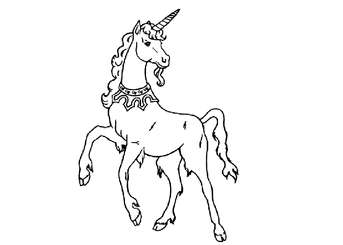 Coloriage Licorne