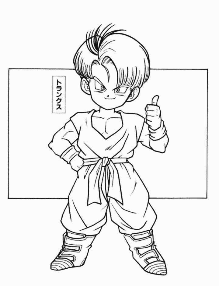 Coloriage Trunks petit