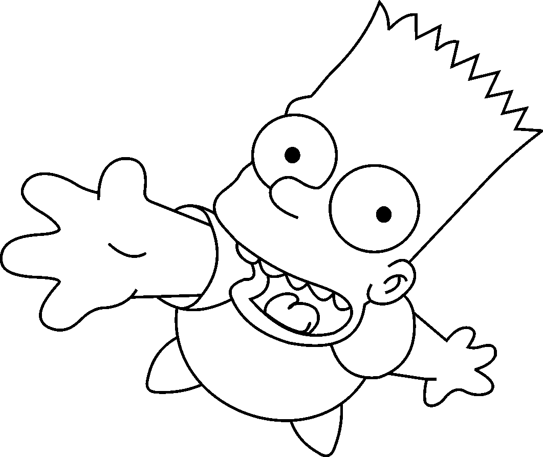 Coloriage Bart Simpson