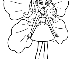 Coloriage Barbie Lilipucia