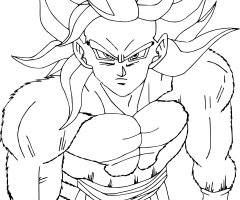 Coloriage Sangoku SS4