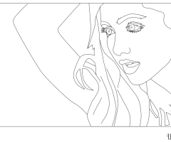 Coloriage Ariana Grande